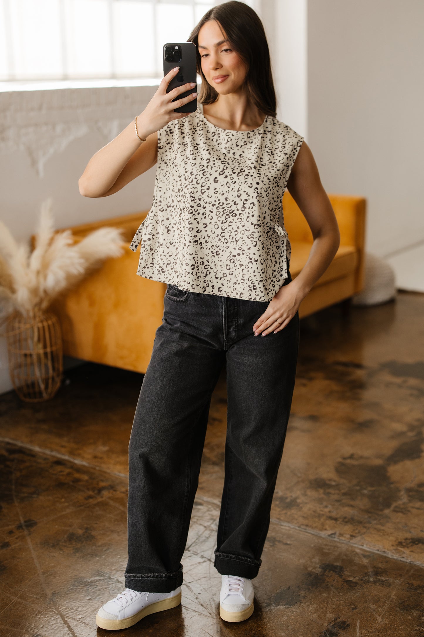 Leopard Print Slip Vest